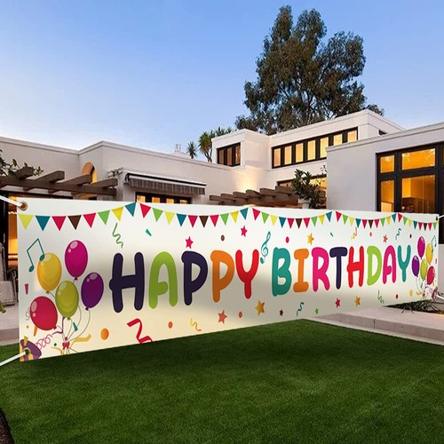 Large colorful happy birthday - large,